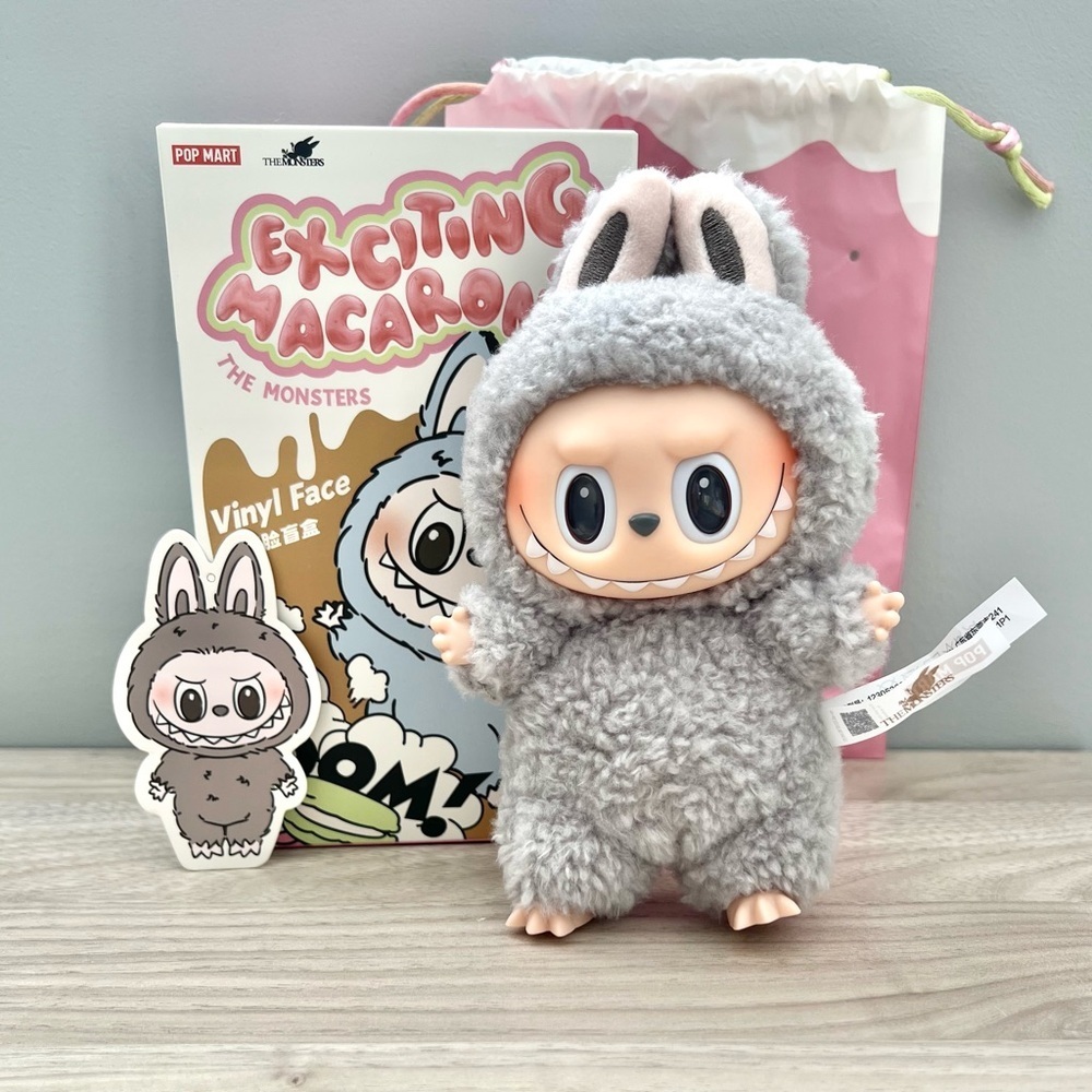 Pop Mart The Monsters Exciting Macaron Vinyl Plush Pendant - Sesame Bean
